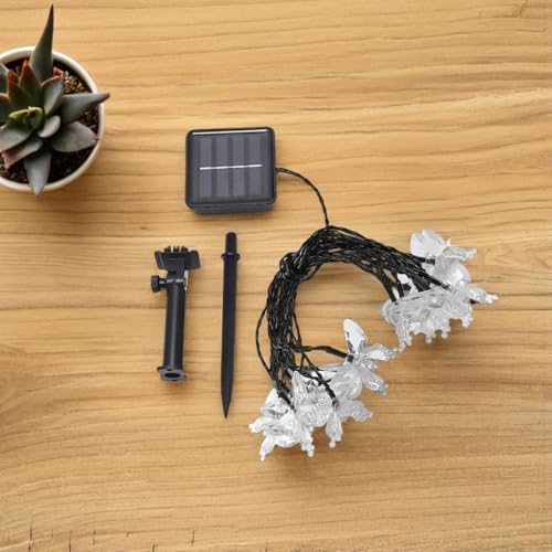 Luces solares decorativas mariposa para jardín 7m 50 LED miniatura 4