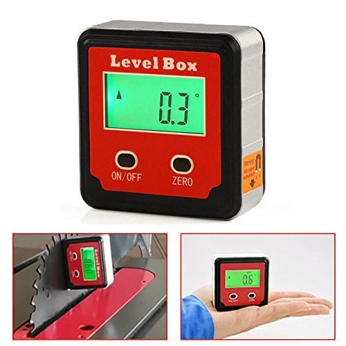 Real Instruments Digital Protractor, Magnetic Level Box Angle Measuring Gauge Inclinometer Compact Angle Finder Portable Angular Measurer Digital Meter (DC125) - Image 2 thumbnail