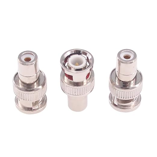 10 Adaptadores BNC Macho a RCA Hembra Coaxial RFaha miniatura 2
