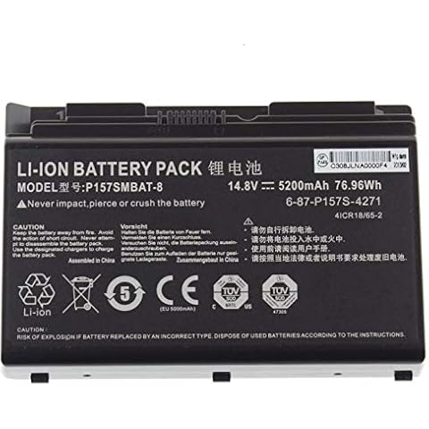 Batería WYGUO P157SMBAT-8 para portátiles CLEVO, Sager, Schenker, Terrans Force Cover