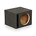QPower QBASS Dual Vented 12 Inch Heavy Duty MDF Material Single Car Audio Subwoofer Enclosure Box with 2 Vents for Better Heat Management, Charcoal