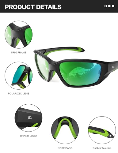 Image of BIRCEN Sport Polarized Sunglasses for Men - Women:UV Protection Shades for Fishing Driving Cycling Running