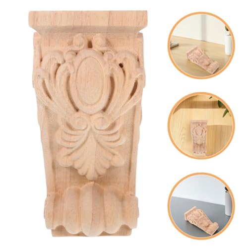 Ménsula de madera para decoración clásica Healeved columna romana duradera 7