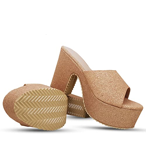 Image of Digni Sandal for Womens Chunky Heel Pump Sandals Party Wedding Strappy Sandals.