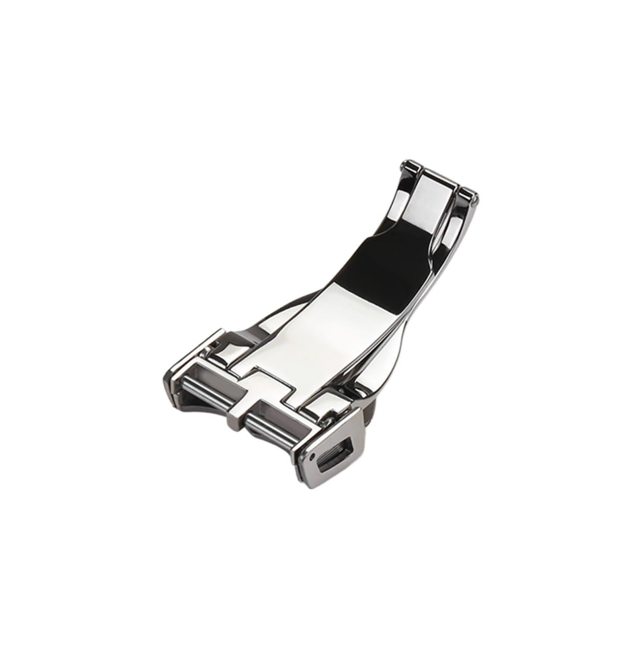 Fibbia per orologio Tudor, 18 mm, in acciaio inox, pieghevole, fibbia per orologio