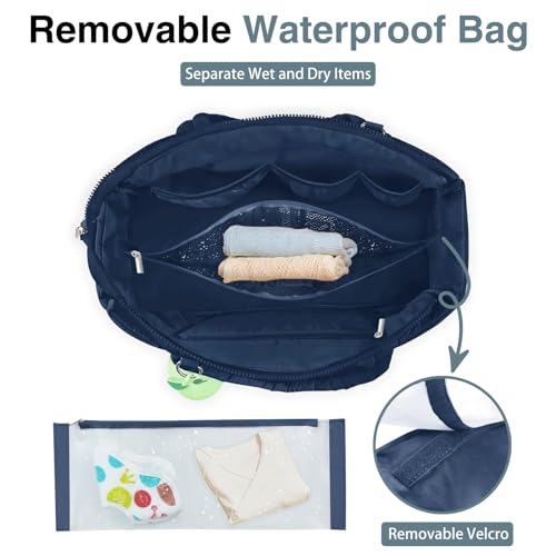 KUBYA Large Unisex Baby Diaper Tote Bag - Crossbody Style - Image 3