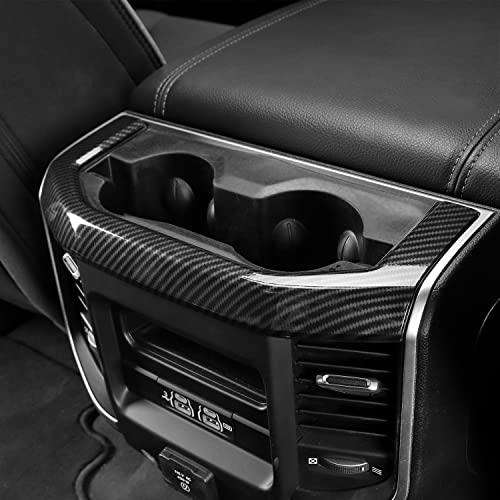Panel de moldura portavasos trasero fibra carbono Dodge Ram miniatura 6