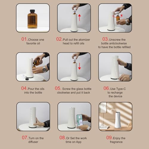 Difusor aromático eléctrico con control APP 100ml miniatura 5