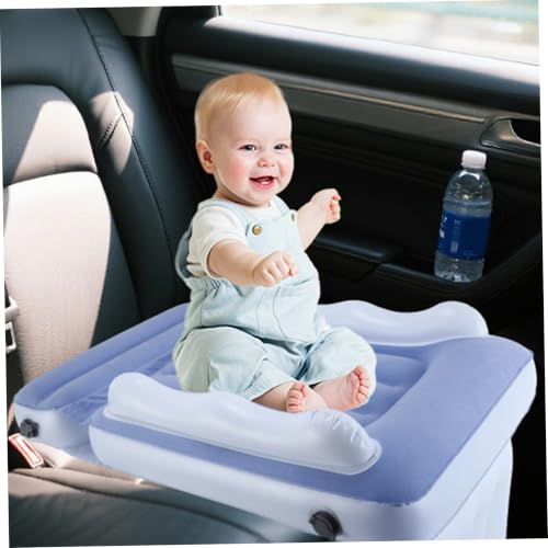Extensor de asiento para niños inflable que evita caídas y malas posturas en viajes largos 3