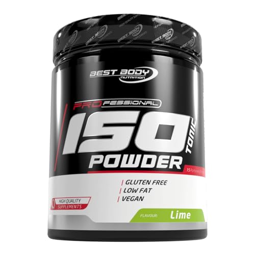 Best Body Nutrition Isotonisches Sportgetränkepulver 600g Lime – Elektrolytgetränk ohne Zucker mit Magnesium, Calcium, Kalium – Pulver zur Flüssigkeitszufuhr bei sportlicher Belastung – Erfrischend
