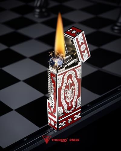Encendedor Clásico de Latón Estrecho Recargable miniatura 3
