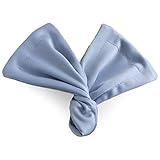 [ジュエルボックス] JewelVOX デフトバン ワイヤーポニー ヘアアクセサリー スクエア オーバル シルク風 光沢 リボン ヘアアレンジ (【スクエア】ブルー)