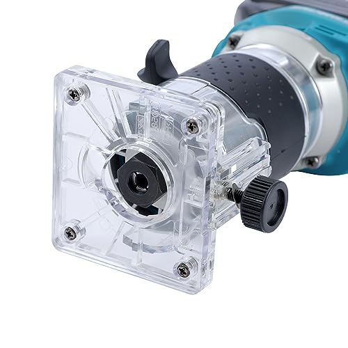 KATSU FIT-BAT 18V Brushless Cordless Wood Trimmer Laminator Router Joiners Tool with Trimmer Base, 3 Chucks Collets 1/4", 6mm and 8mm, No Battery and Charger 102770 6 KATSU FIT-BAT 18V Brushless Cordless Wood Trimmer Laminator Router Joiners Tool with Trimmer Base, 3 Chucks Collets 1/4", 6mm and 8mm, No Battery and Charger 102770 - Image 6