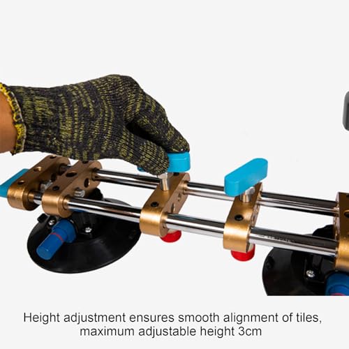 ZALIX Zuignap voor aanrecht Rock Plate Glas Achtergrond Muur Installatie, Gezamenlijk leggen Tegel Gereedschap, Luchtpomp Splicing Leveling Spanner, A - Image 5