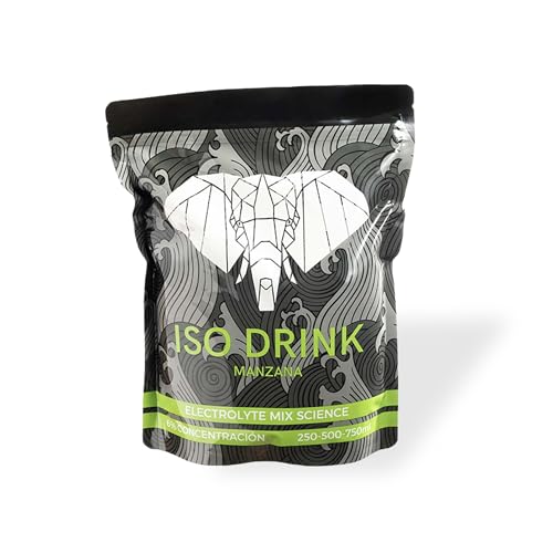 FANTÉ Iso Drink Manzana Verde | Bebida Isotónica en Polvo con 45 g de Carbohidratos, 300 mg de Sodio y Ratio 1:0,8 para Running, Ciclismo y Resistencia (Saco 500 g)