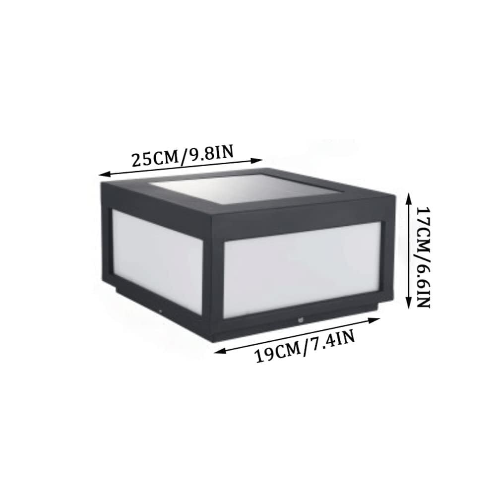 Zewnętrzne solarne lampy kolumnowe – prosta lampa słupkowa do oświetlenia ogrodu, bramy, ogrodzenia i ścieżki