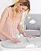 Skip Hop Baby Changing Pad Nursery Style Wipe-Clean Contoured with Cushioned Foam, Non-Skid Base, Built-in Safety Belt & Tuck-Away Toy Bar Fits Standard Changing Tables, Grey