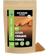 Organic Ceylon cinnamon (250g, 8.8oz), cinnamon powder from certified organic cultivation, gluten...