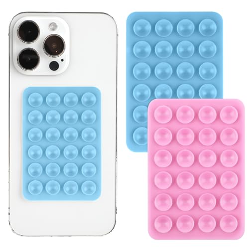 Silikon Handyhalterung, 2 Stück Silikon Saugnapf Doppelseitiger Handy...