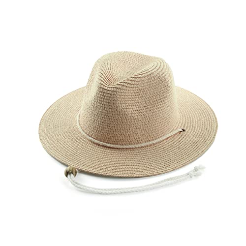 Sombrero Fedora de paja para mujer verano playa miniatura 2
