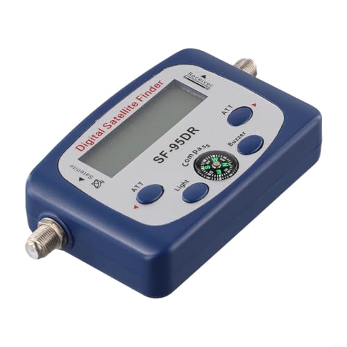 Medidor de señal satelital LCD digital para alineación de platos de TV con brújula integrada, probador SF-95DR para buscador de satélite y detección de intensidad de señal
