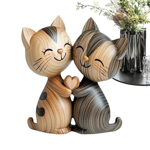 Eoixuqba Decoración De Escritorio De Gato | Figura Divertida De Pareja De Gatos Bidimensional Decoración De Mesa - De Mesa Animal Para Regalar En Navidad Cumpleaños San Valentín Dormitorio | Ya disponible en tu tienda friki favorita! En mundofriki.es!
