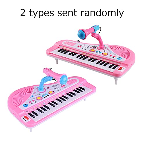 37 Chaves Crianças Piano Musical Piano Eletrônico Teclado Brinquedo Instrumento Musical com Microfon