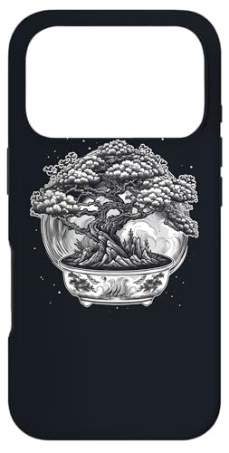 BONSAI 盆栽の木、盆栽の植物、盆栽の植木鉢、盆栽 スマホケース iPhone 17 Pro 用