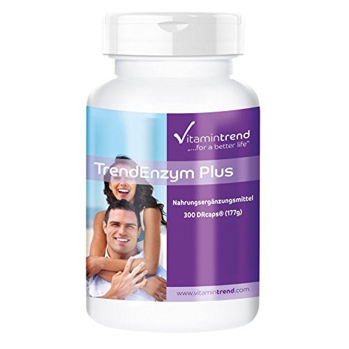 Enzym Komplex - Bromelain, Trypsin, Chymotrypsin & Rutosid - TrendEnzym Plus - 300 Kapseln - ! FÜR 3 MONATE ! Cover