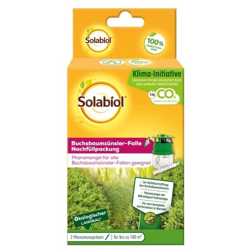 Solabiol Buchsbaumzünsler-Falle Nachfüllpackung, zum Auffüllen der Solabiol Buchsbaumzünsler Falle, 2 Stück