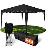 Kronenburg Faltpavillon wasserdicht Dachmaß 3 x 3 m UV...