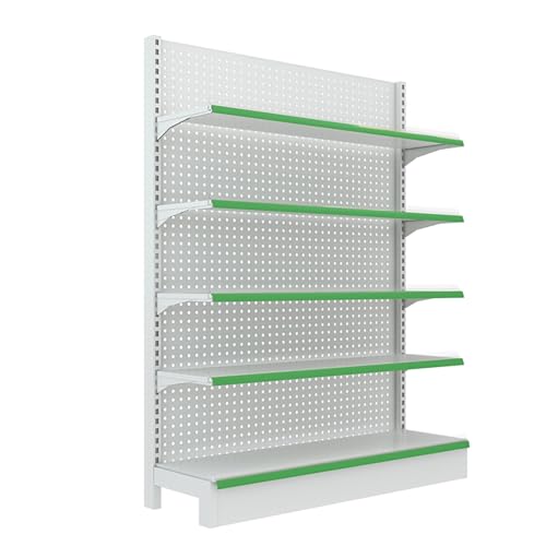 Genérico Estantería para Tiendas minoristas, estantería de Almacenamiento Resistente, estantería de exhibición de supermercado de Varios Niveles, Organizador de refrigerios comerciales para Tiendas d