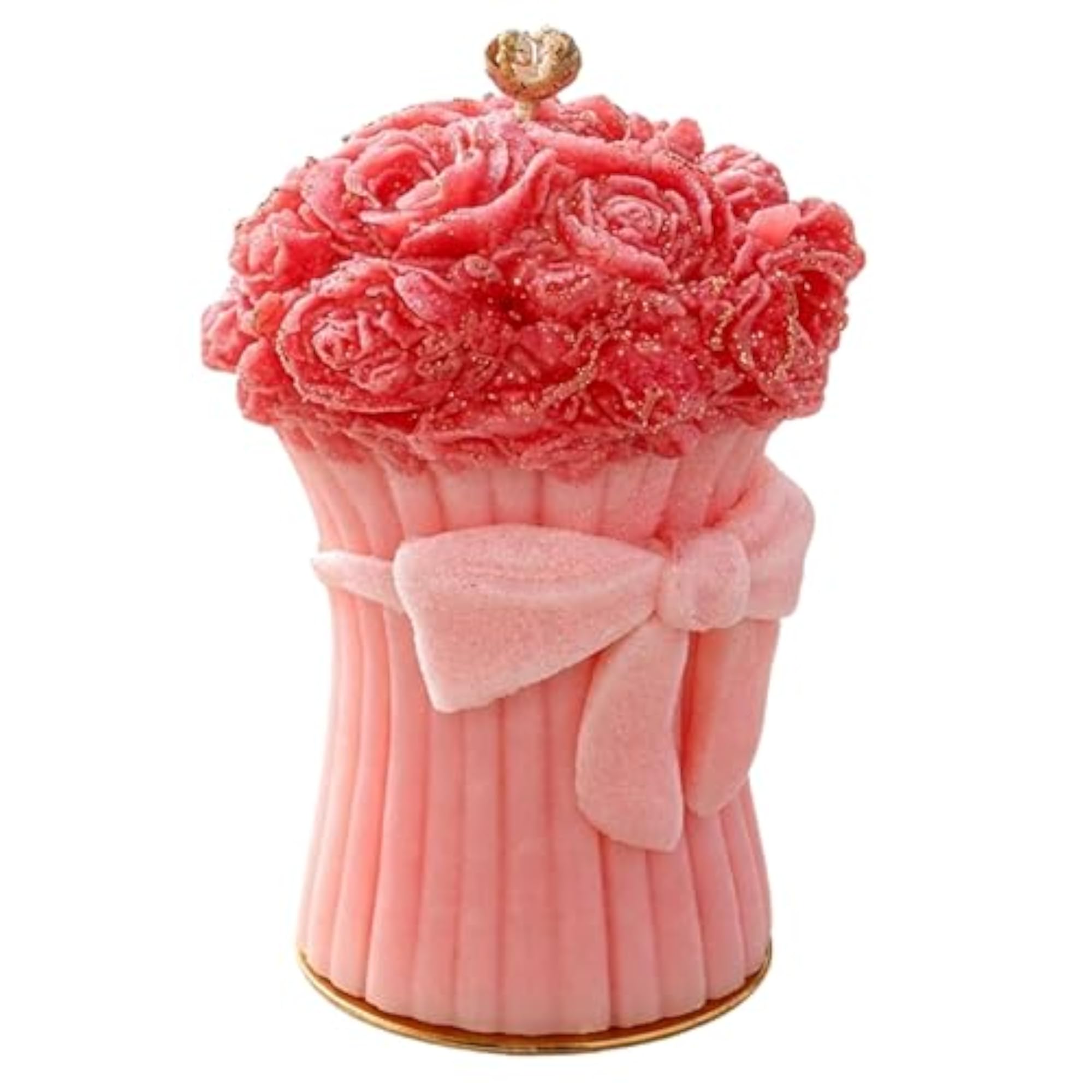 Decorative Rose Flower Scented Candle for Home Décor