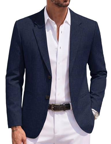COOFANDY Men's Blazer Casual Slim Fit Sport Coats Two Button Lightweight Suit Jacket