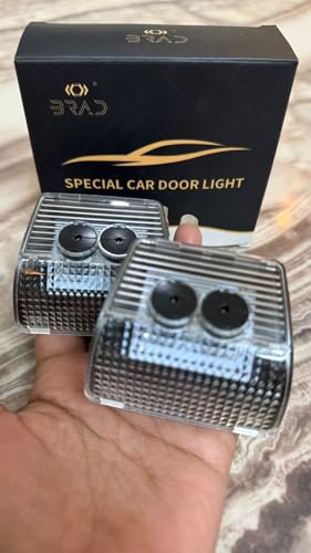 Image of Wireless Car Welcome Logo Shadow Projector Ghost Lights Kit Compatible for Tata Cars (Pack of 2)