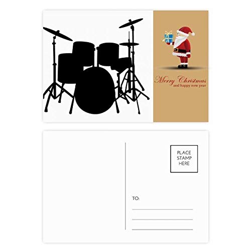 Kit de batterie de musique de chanson Noël : lot de 20 cartes postales à offrir