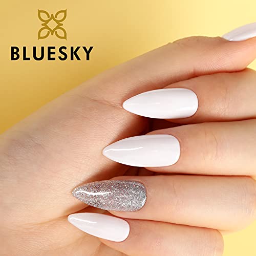 UV-/LED-Gelnagellack von Bluesky, Studio-weiß, 10 ml – Bild 7