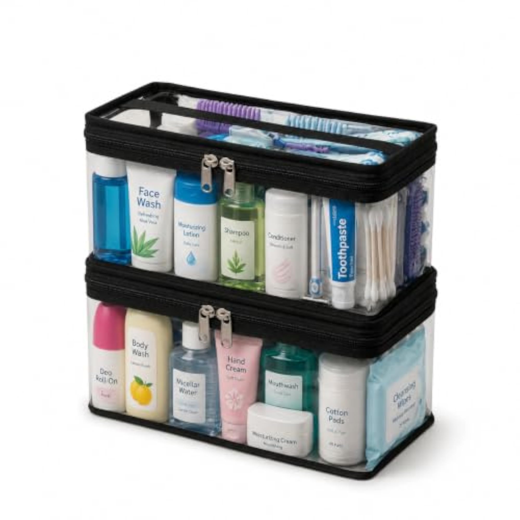 Transparent Travel Toiletries Organizer Cosmetic Bags