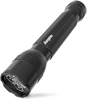 Energizer TAC 1000 LED Tactical Flashlight, Heavy Duty Bright Flashlight for Emergencies and Camping Gear, Water Resistant Flashlight, Batteries Included, Pack of 1, Black