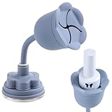 Furtherpretty No Spill Nail Polish Holder Stand, Rotatable Flower Shape Bottle Holder with Suction Cup, Tilted Design Anti-Spill Nail Art Tool for Home Manicure Pedicure, Fingernail Painting Supplies