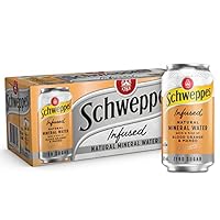 Schweppes Zero Sugar Blood Orange & Mango Infused Natural Mineral Sparkling Water 375 ml (Pack of 10)