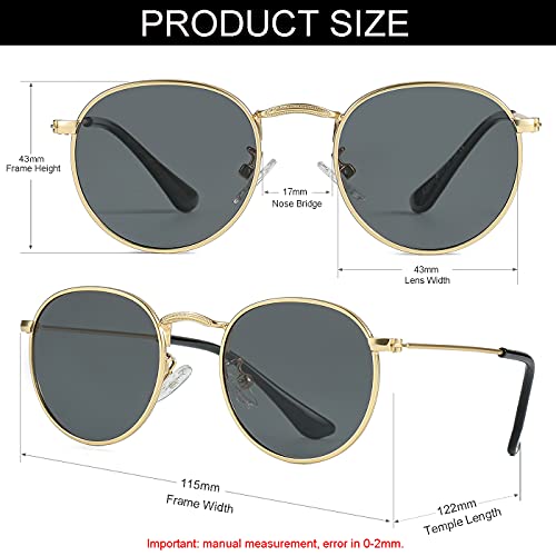 NIDOVIX Kids Polarized Sunglasses Classic Metal Frame for Baby Boys Girls Age 0-18, Three Sizes, 100% UV Protection3