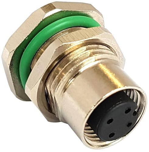 Socle M12 femelle 4 pôles code A étanche IP67 DeviceNet CANopen THT