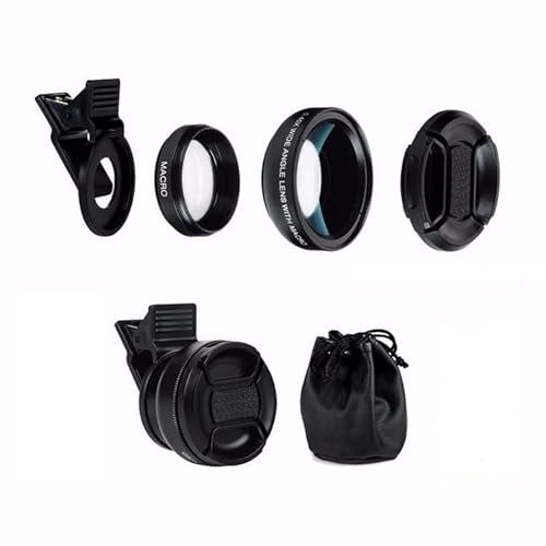 Lente Celular Super Ângulo Amplo 0,45x e Macro 12,5 Detalhes Sobrancelhas Olhos Cílios Íris Unhas Le