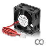 WDERAIR DC 40mm x 20mm 12V High Speed 6500RPM Brushless Cooling Fan-Rage Sphere Series 2P XH2.54 for 3D Printer Mini Cooler (RS4020-DBB)