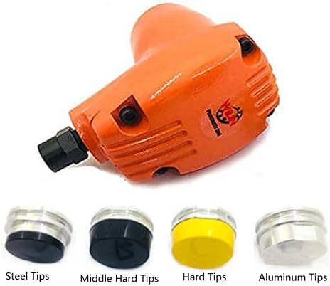 Pneumatic Automatic Palm Hammer Hand Knock Beat Strike Air Hammer Scaler Handheld automatic Air Chipping hammer Tool for Knock on Tires/Copper Pushpin with 4 Tips