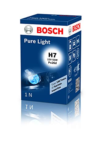 Image of Bosch F002H50035 H7 Halogen Headlight Bulb (12V, 55W) | Set of 1 | White