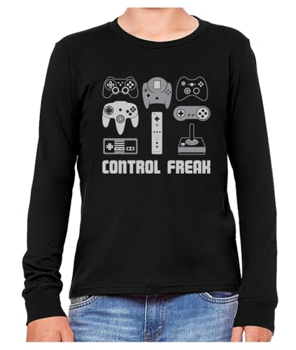 Tstars Long Sleeve Gaming Shirt for Boys - Video Game Graphic Tee - Youth Gift for Gamer Kids and Console Fans