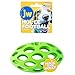 JW Pet Hol-ee Football Dog Toy Puzzle Ball, Natural Rubber, Medium (6.5 Inch Length), Colors May Vary