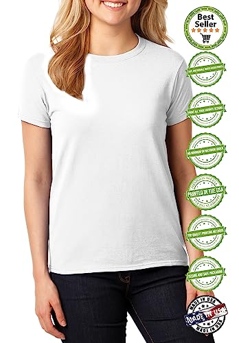 Awkward Styles Personalized Shirt Women Diy Your Own Photo Image Or Text Custom T-Shirt Front/Back Print Black L #TOP2